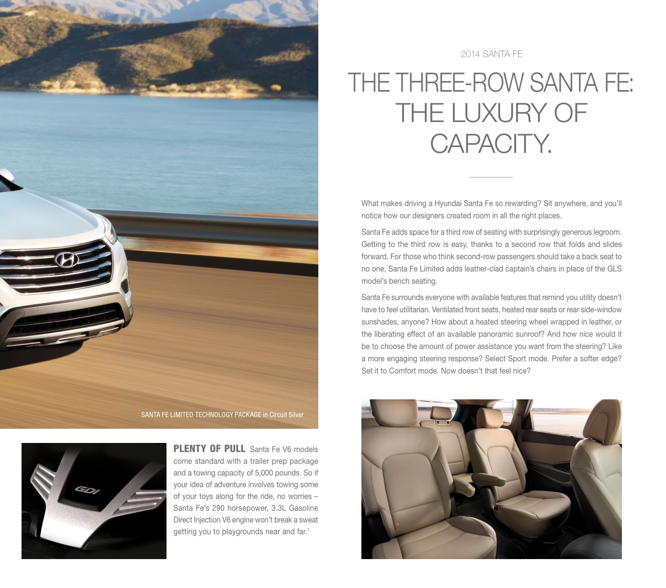 2014 Hyundai SantaFe Brochure Page 4